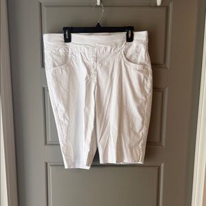 Ruby Rd. Crisp White Bermuda Shorts
